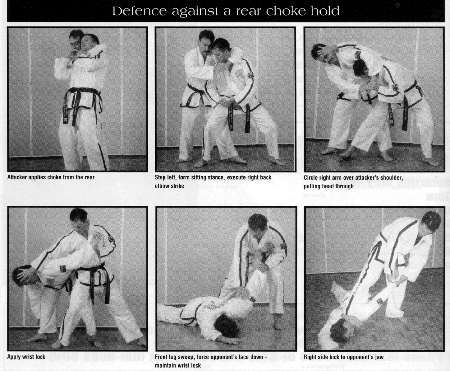technique rear choke