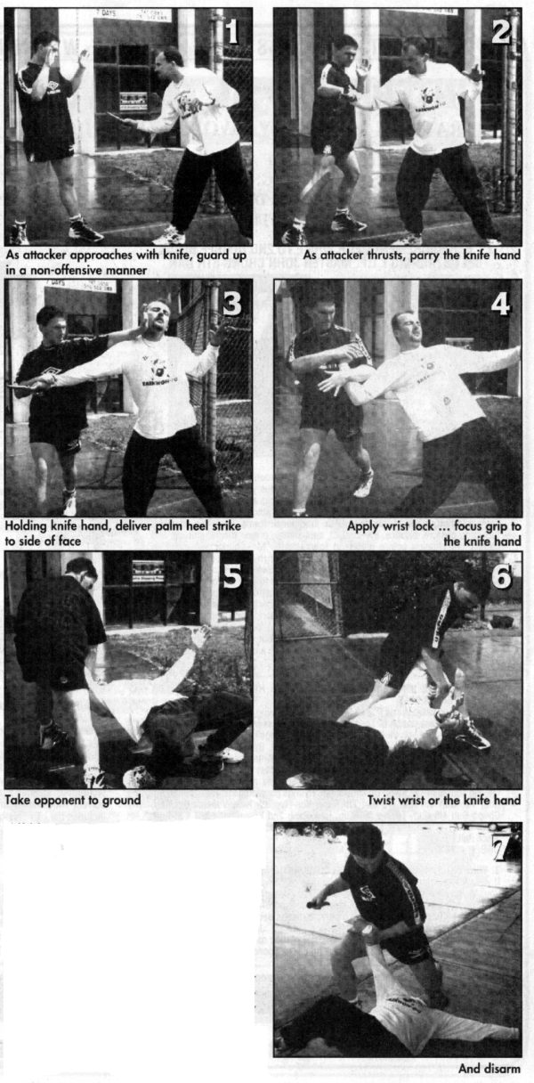 technique knife thrust ITF TaekwonDo