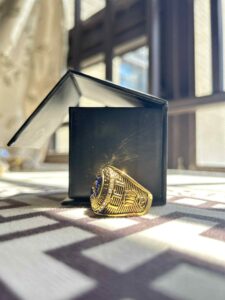 Taekwon-Do Ring Gold plated 2