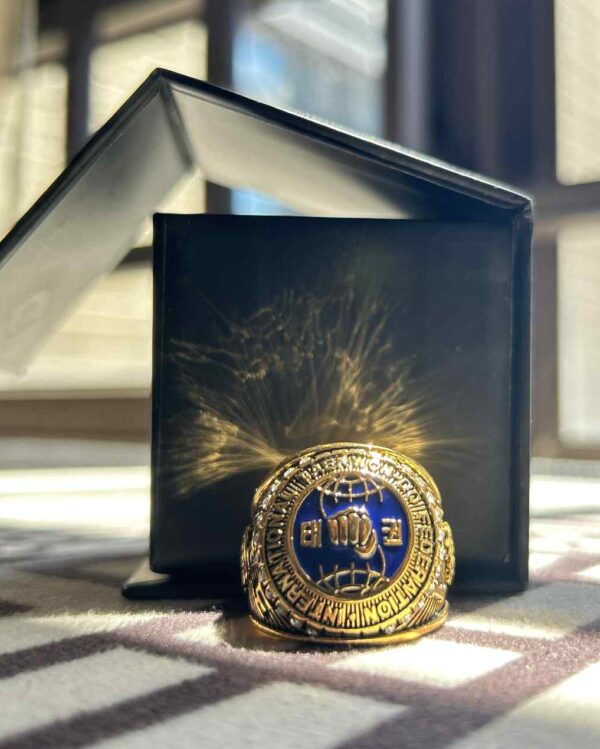 Taekwon-Do Ring Gold plated